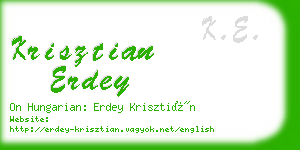 krisztian erdey business card